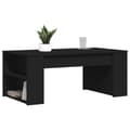 Miniatyrbillede 2 af 9: vidaXL sofabord 102x55x42 cm konstrueret træ sort