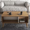 Pikkukuva 2 / 5: Chic Home Edvin sohvapöytä 90x41,6xK54 cm, ruskea/valkoinen