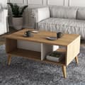 Pikkukuva 1 / 5: Chic Home Edvin sohvapöytä 90x41,6xK54 cm, ruskea/valkoinen
