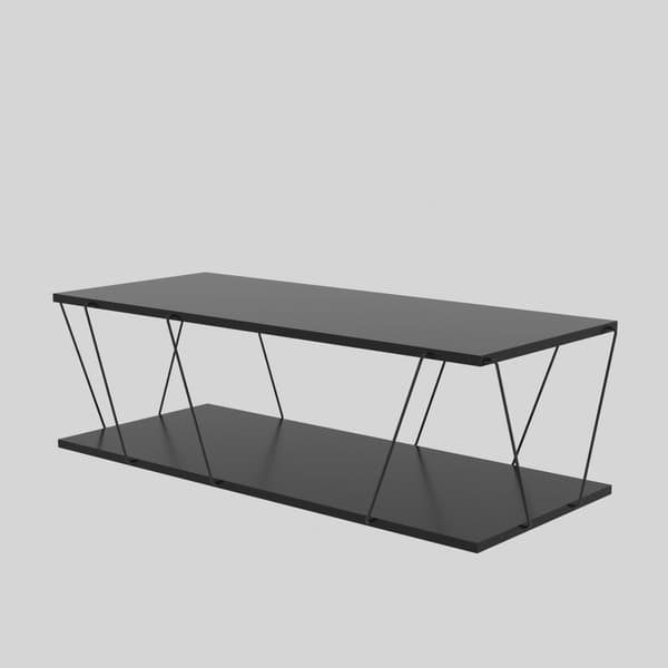 Chic Home Laila sohvapöytä 120x50xK30 cm, antrasiitti/musta