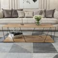 Pikkukuva 2 / 4: Chic Home Laila sohvapöytä 120x50xK30 cm, ruskea/musta