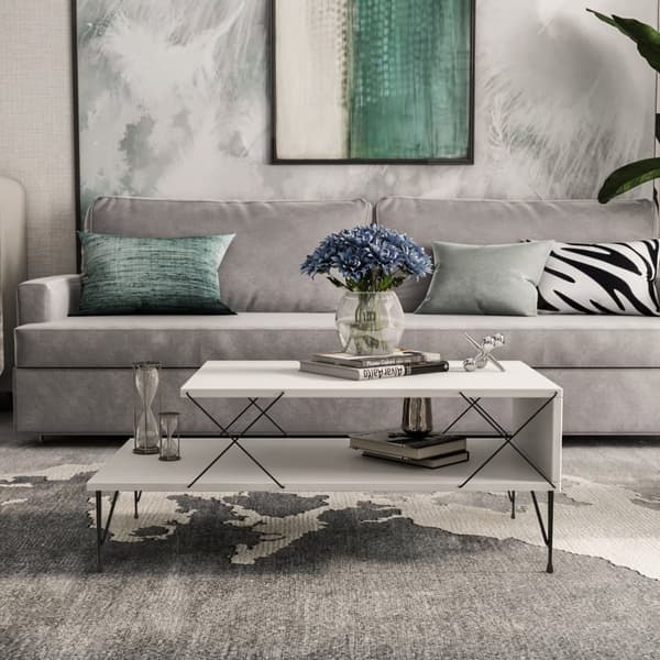 Chic Home Lassi sohvapöytä 100x50xK40 cm, valkoinen