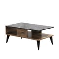 Pikkukuva 2 / 5: Chic Home Lilli sohvapöytä 90x54xK40 cm, musta/ruskea