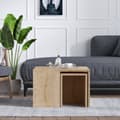 Pikkukuva 2 / 3: Chic Home Miska sohvapöytä + 4 sivupöytää, vaaleanruskea