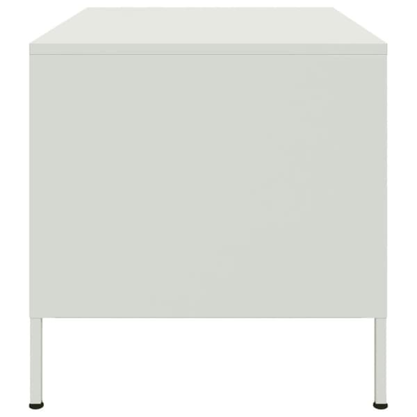vidaXL Salongbord hvit 68x50x50,5 cm stål
