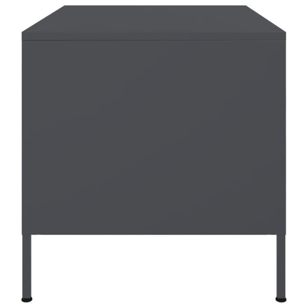 vidaXL Sohvapöytä antrasiitti 68x50x50,5 cm teräs