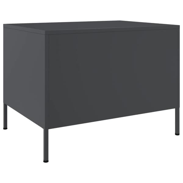 vidaXL Sohvapöytä antrasiitti 68x50x50,5 cm teräs