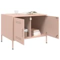 Miniatyrbillede 4 af 11: vidaXL sofabord 68x50x50,5 cm stål lyserød