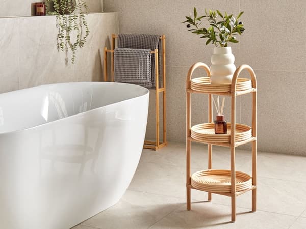 Sidobord Växthylla Rotting Naturlig Utomhus Inomhus Trädgård Retro 3 Hyllor Fristående Trädgårdsförvaring