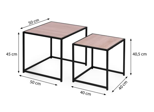 Redenborde, skandinavisk design - Lofoten - Sæt med 2 - 50 og 40 cm