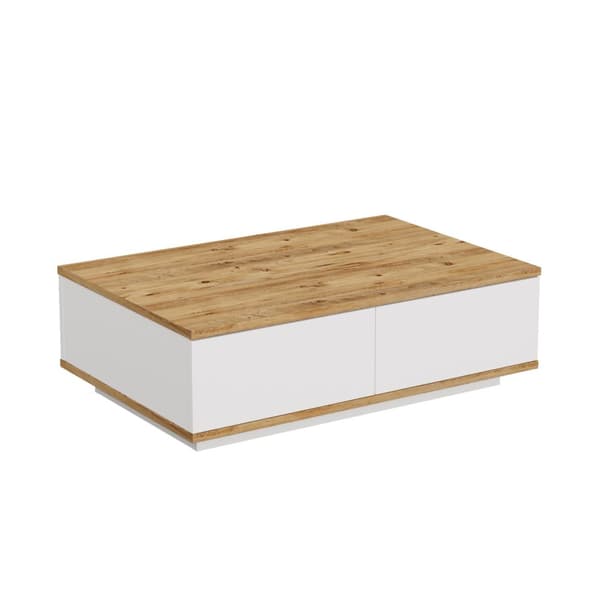 Chic Home Laana sohvapöytä 90x60xK29 cm, valkoinen/beige