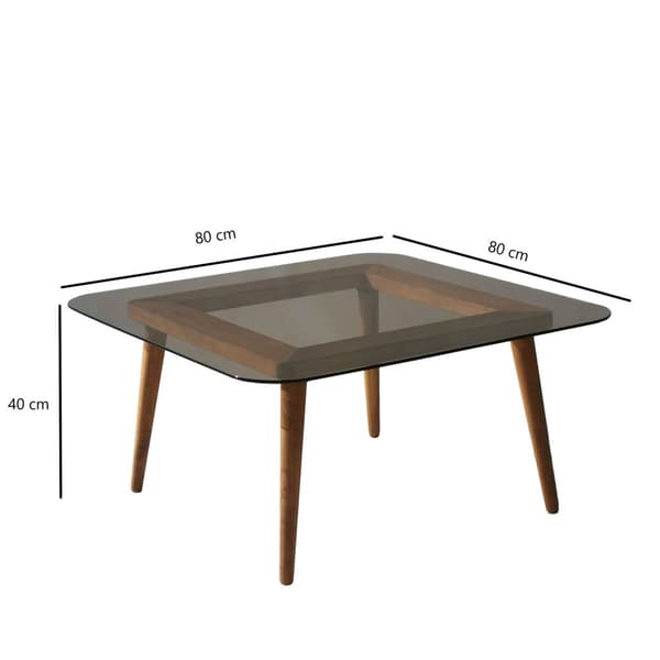 Chic Home Laurent sohvapöytä 80xK40 cm, ruskea