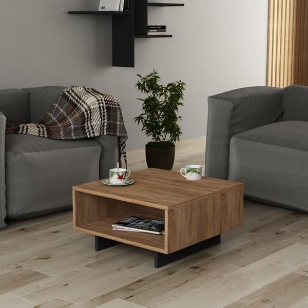 Chic Home Turo sohvapöytä 60xK32 cm, ruskea/harmaa
