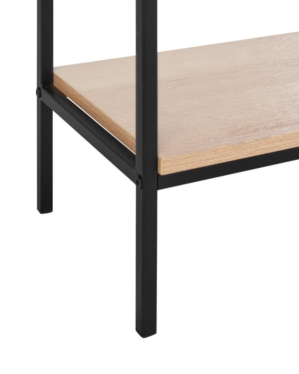 Konsolbord Ljust Trä Rotting med Hylla och Lådor Traditionell Design Vardagsrum Hall Accent Förvaring Möbler
