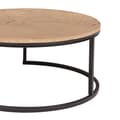 Pikkukuva 2 / 2: Sohvapöytä BRITU pyöreä Ø80cm, MDF-levyä, metallirunko, ruskea/musta
