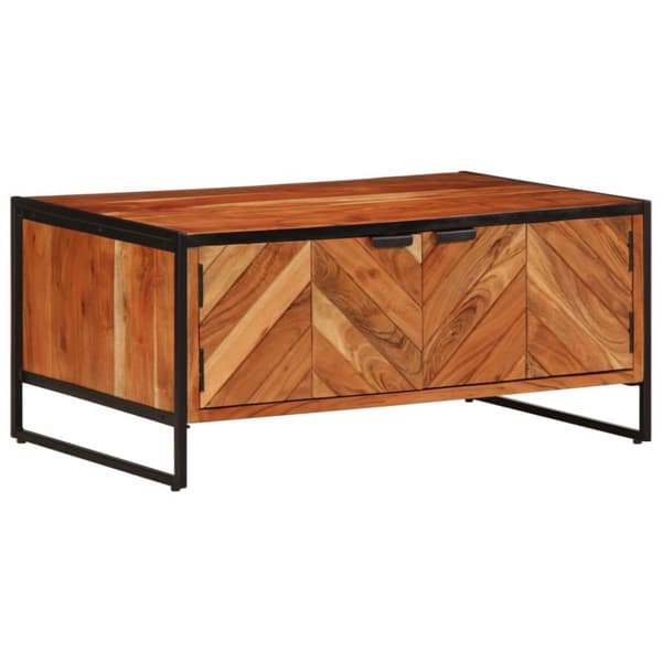 vidaXL sofabord 90x55x40 cm massivt akacietræ