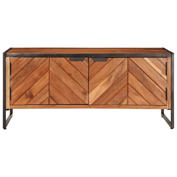 vidaXL sofabord 90x55x40 cm massivt akacietræ