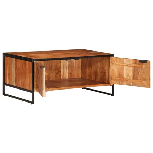 vidaXL sofabord 90x55x40 cm massivt akacietræ