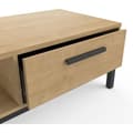 Miniatyrbillede 5 af 6: Soffbord 1 låda / 1 nisch - HANTVERK - Rektangulär - Hamilton Ek / Svart - 110,4 x 50 x 36,9 cm - DEMEYRE