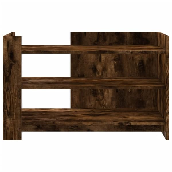 vidaXL Soffbord rökfärgad ek 80x50x50 cm konstruerat trä