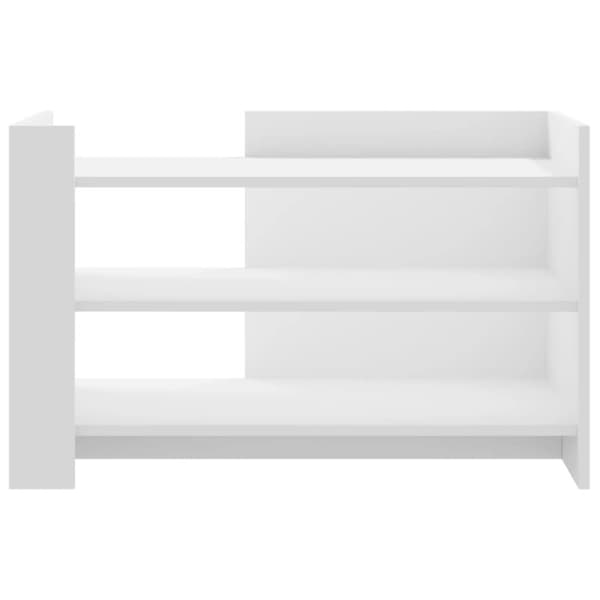 vidaXL Salongbord hvit 80x50x50 cm konstruert tre