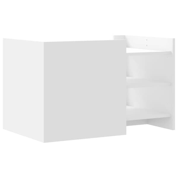 vidaXL Salongbord hvit 80x50x50 cm konstruert tre