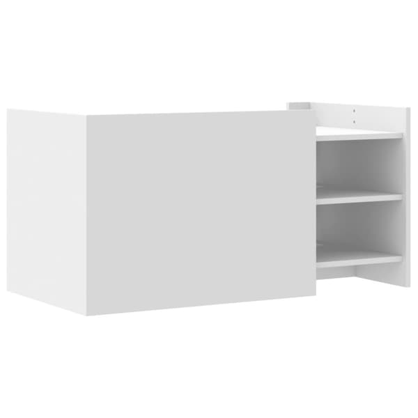vidaXL Soffbord vit 100x50x50 cm konstruerat trä