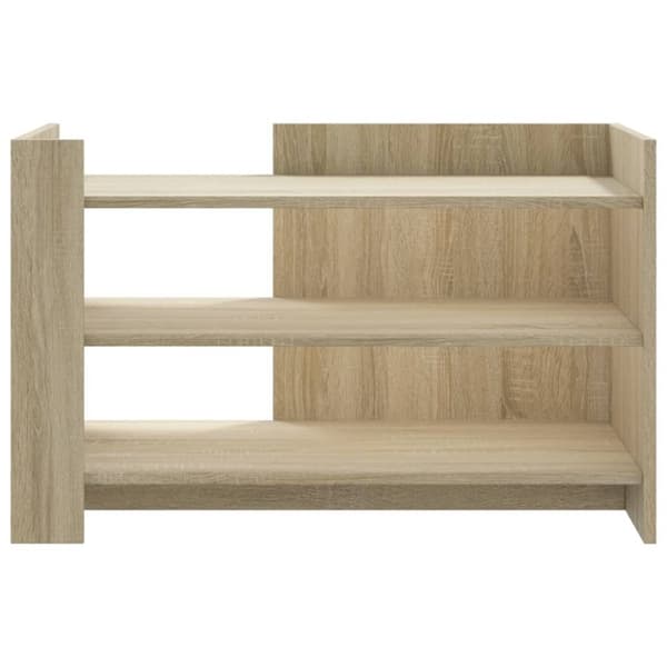 vidaXL Soffbord sonoma-ek 80x50x50 cm konstruerat trä