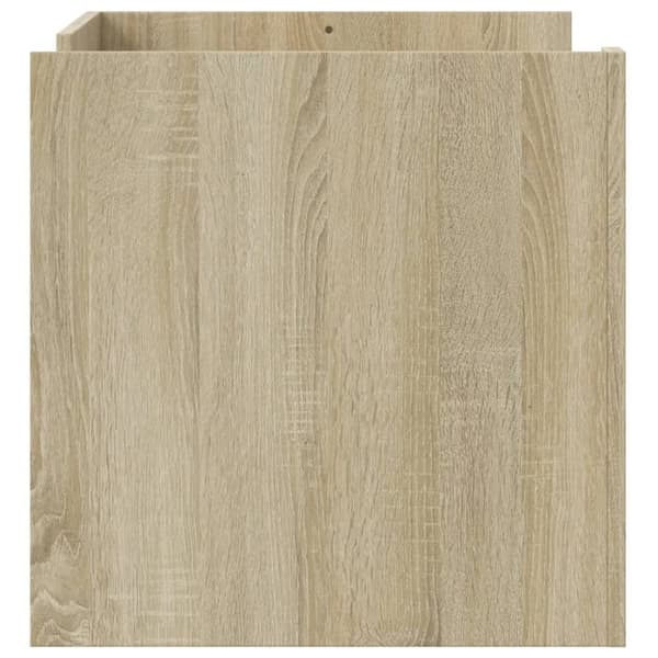 vidaXL Soffbord sonoma-ek 80x50x50 cm konstruerat trä