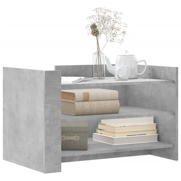 vidaXL Salongbord betonggrå 80x50x50 cm konstruert tre