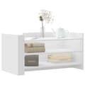Miniatyrbillede 4 af 11: vidaXL sofabord 100x50x50 cm konstrueret træ hvid