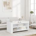 Miniatyrbillede 2 af 11: vidaXL sofabord 100x50x50 cm konstrueret træ hvid