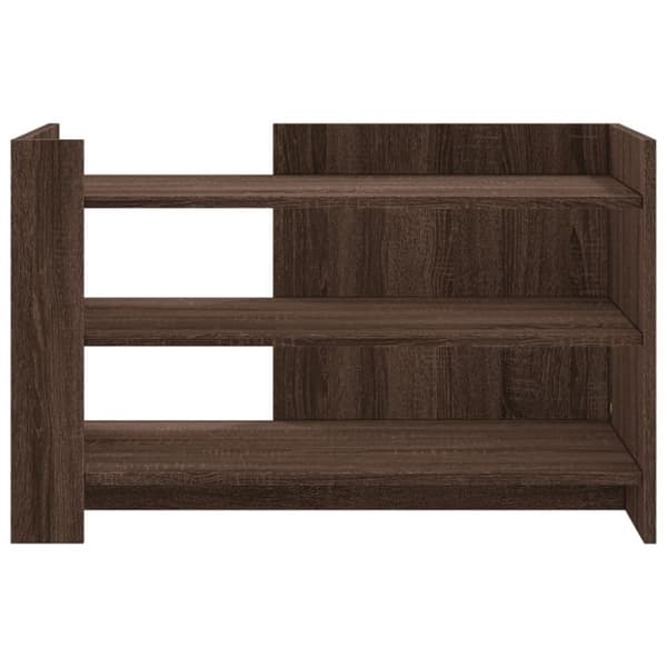 vidaXL sofabord 80x50x50 cm konstrueret træ brun egetræsfarve