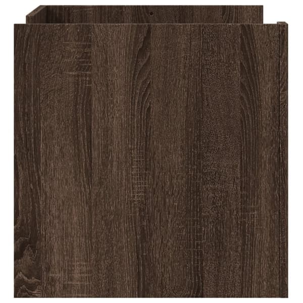vidaXL sofabord 80x50x50 cm konstrueret træ brun egetræsfarve