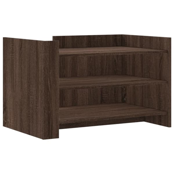 vidaXL sofabord 80x50x50 cm konstrueret træ brun egetræsfarve