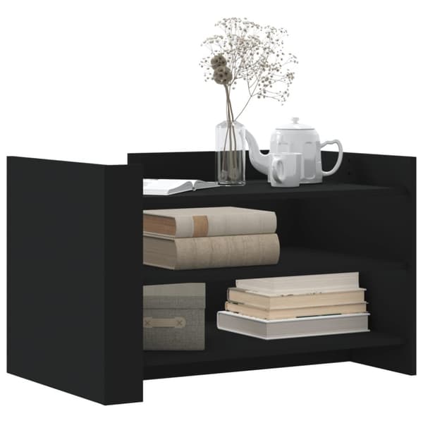vidaXL sofabord 80x50x50 cm konstrueret træ sort