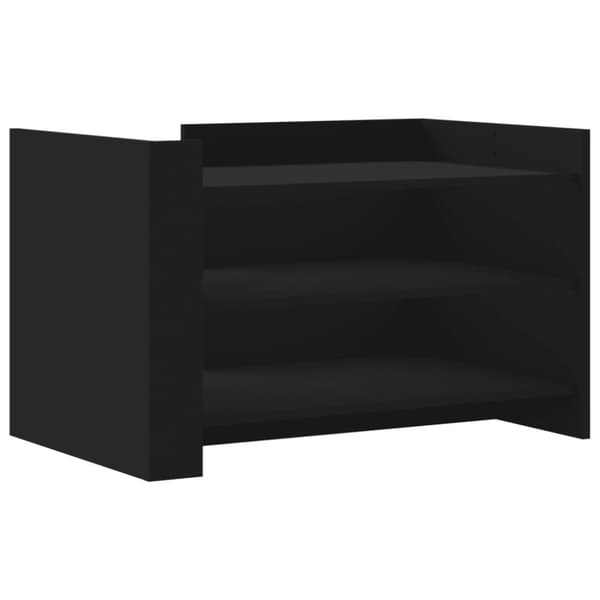 vidaXL sofabord 80x50x50 cm konstrueret træ sort
