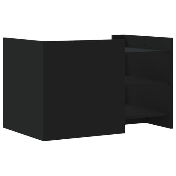 vidaXL sofabord 80x50x50 cm konstrueret træ sort