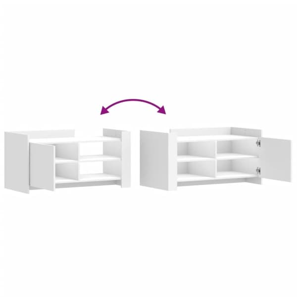 vidaXL sofabord 100x50x50 cm konstrueret træ hvid