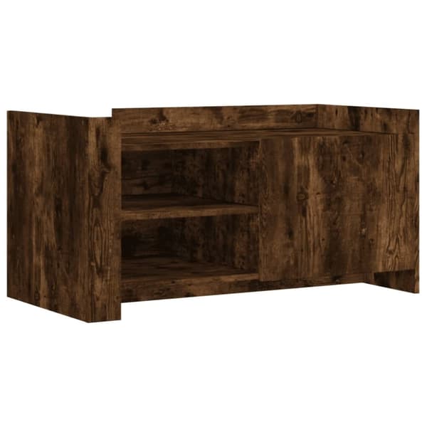 vidaXL Salongbord røkt eik 100x50x50 cm konstruert tre