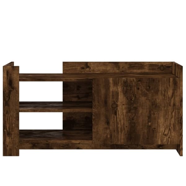 vidaXL Salongbord røkt eik 100x50x50 cm konstruert tre
