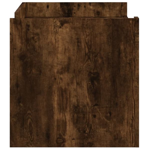 vidaXL Salongbord røkt eik 100x50x50 cm konstruert tre