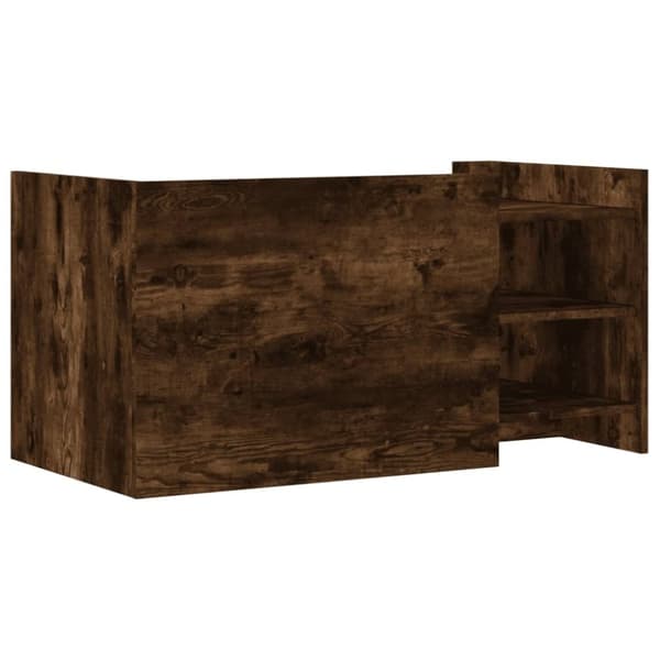 vidaXL Salongbord røkt eik 100x50x50 cm konstruert tre