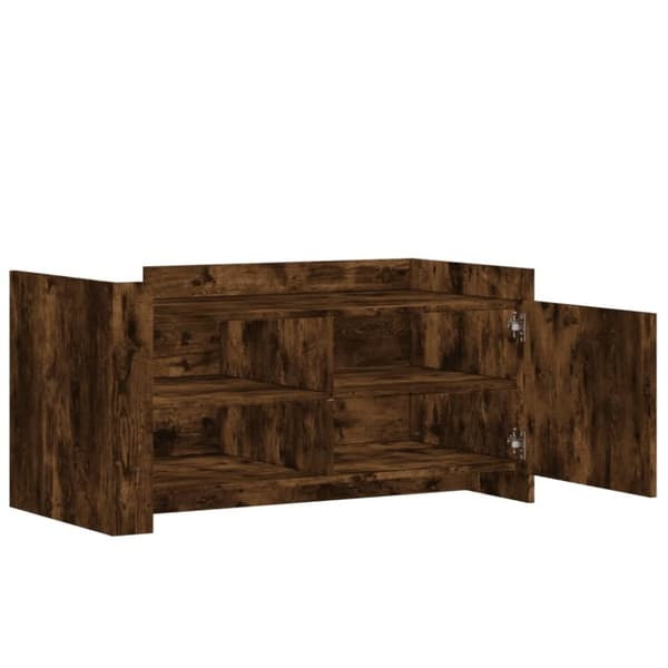 vidaXL Salongbord røkt eik 100x50x50 cm konstruert tre