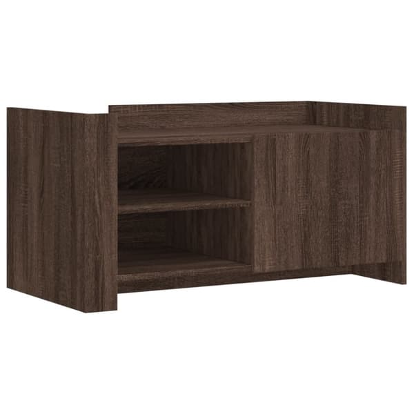 vidaXL Soffbord brun ek 100x50x50 cm konstruerat trä