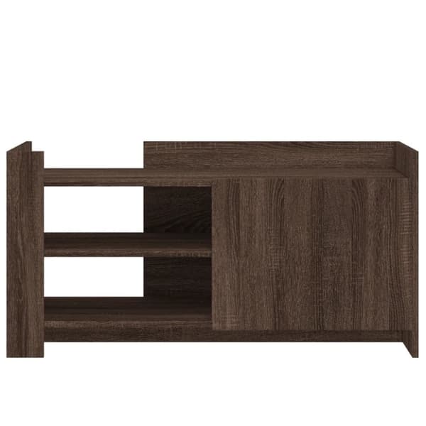 vidaXL Soffbord brun ek 100x50x50 cm konstruerat trä