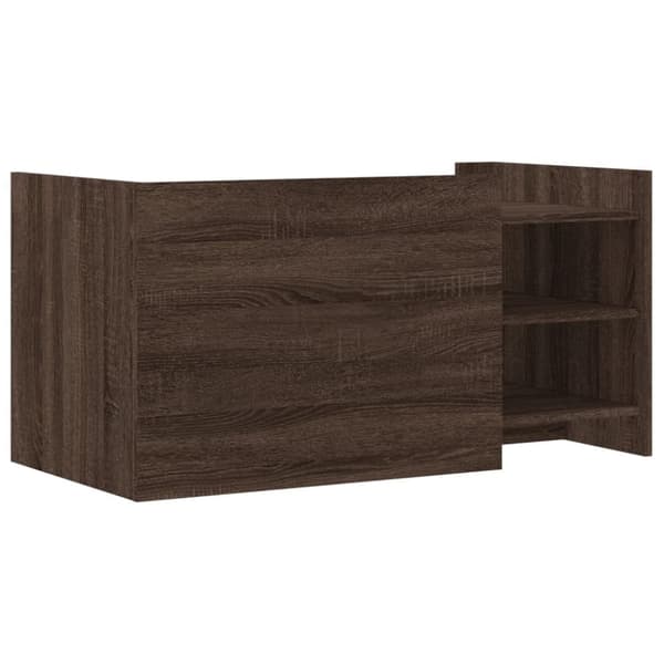vidaXL Soffbord brun ek 100x50x50 cm konstruerat trä