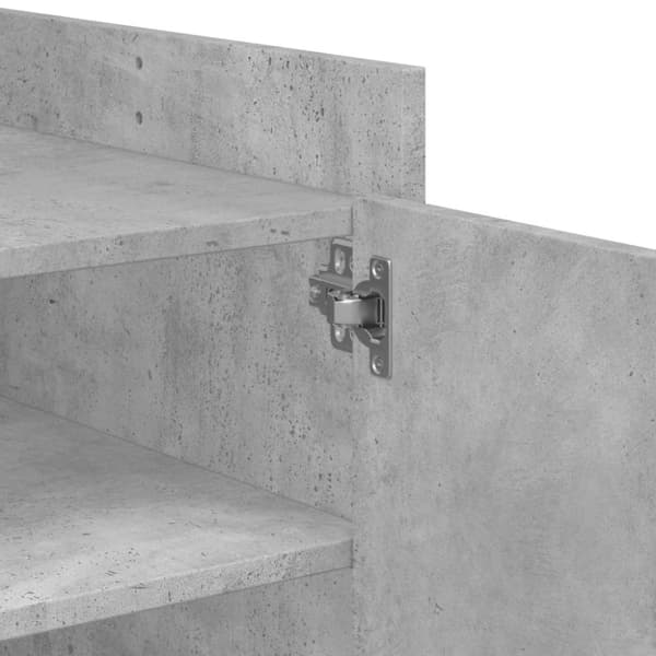 vidaXL Soffbord betonggrå 80x50x50 cm konstruerat trä