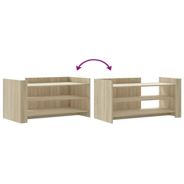 vidaXL Salongbord sonoma eik 100x50x50 cm konstruert tre
