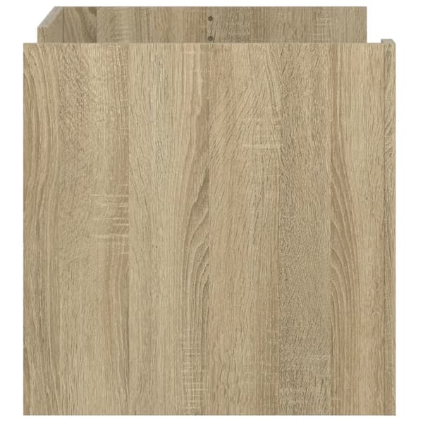 vidaXL Soffbord sonoma-ek 80x50x50 cm konstruerat trä
